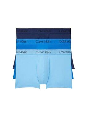 Calvin Klein Men's Microfiber Stretch Low Rise Trunks 3 Pack Medium New